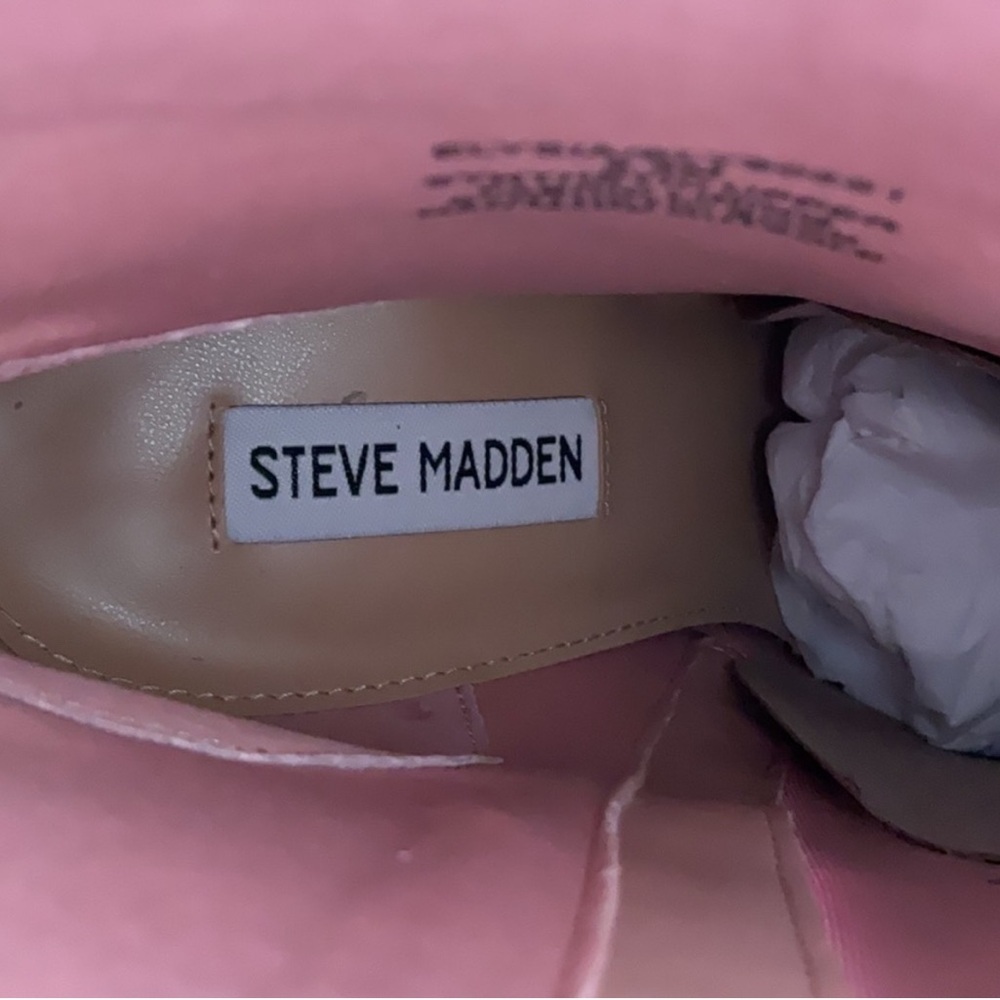 STEVE MADDEN Iridescent Pink Ankle Boots - Picture 11 of 13
